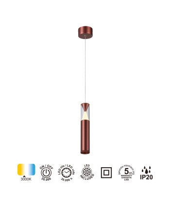 SPARK * COLGANTE 1L LED 7W - Oro rosado